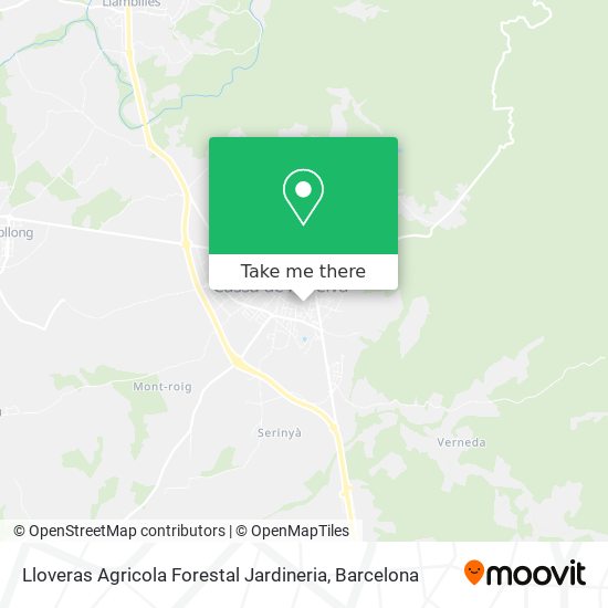 Lloveras Agricola Forestal Jardineria map