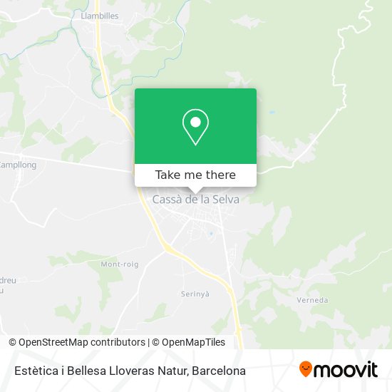 Estètica i Bellesa Lloveras Natur map