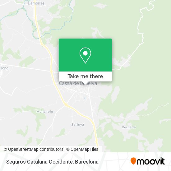 Seguros Catalana Occidente map