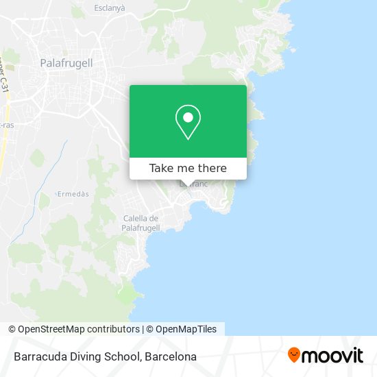 Barracuda Diving School map