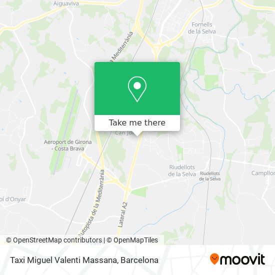 Taxi Miguel Valenti Massana map