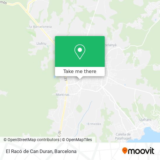 El Racó de Can Duran map