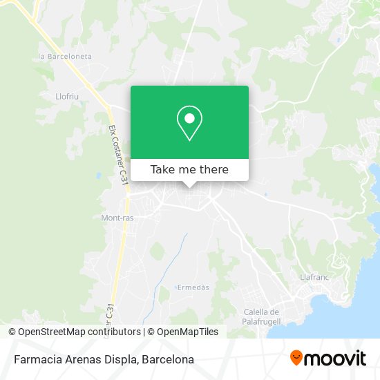Farmacia Arenas Displa map