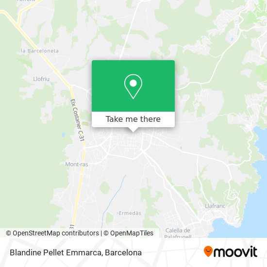 Blandine Pellet Emmarca map