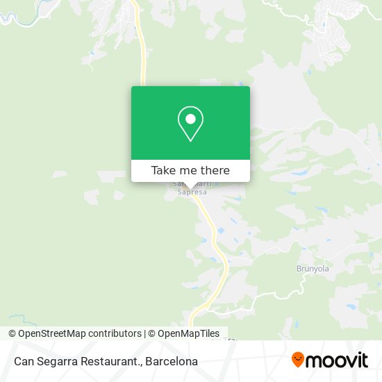 Can Segarra Restaurant. map