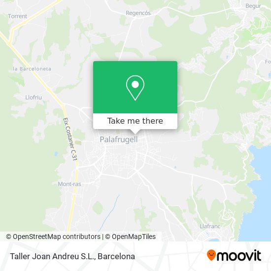 Taller Joan Andreu S.L. map