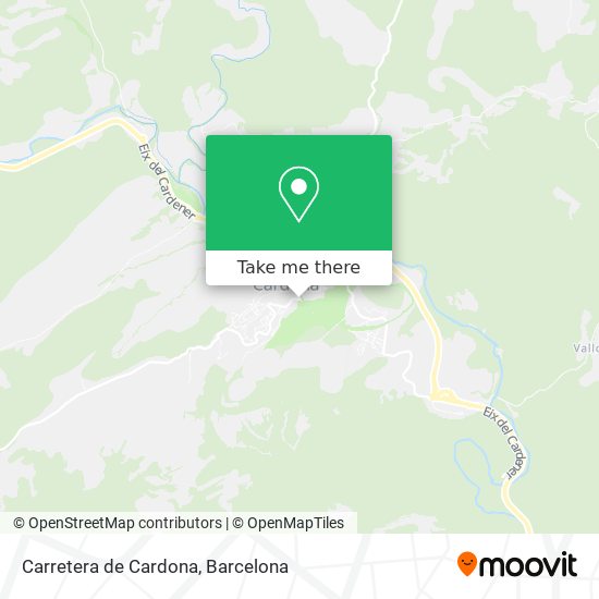 Carretera de Cardona map