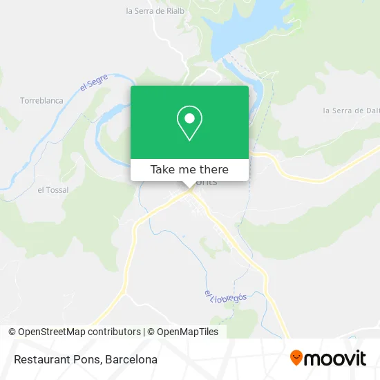 Restaurant Pons map