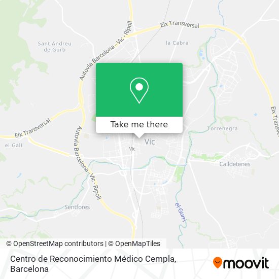 Centro de Reconocimiento Médico Cempla map