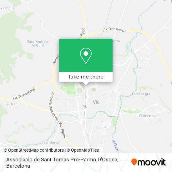 Associacio de Sant Tomas Pro-Parmo D'Osona map