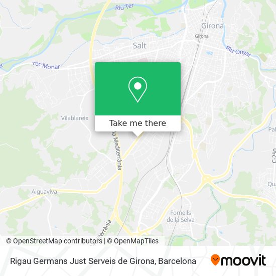 Rigau Germans Just Serveis de Girona map