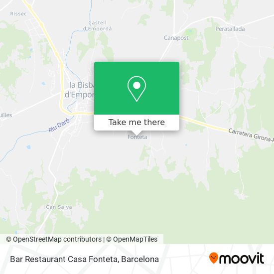 Bar Restaurant Casa Fonteta map