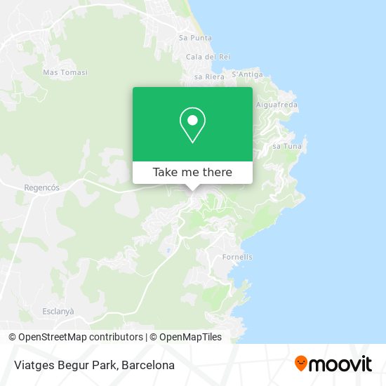 Viatges Begur Park map