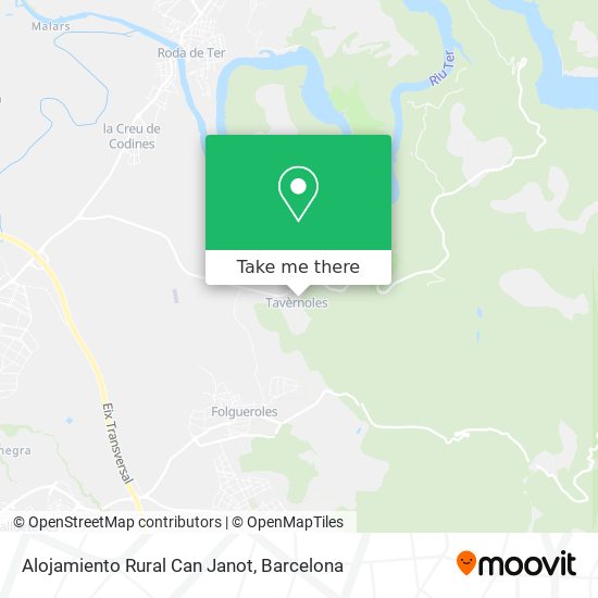 Alojamiento Rural Can Janot map