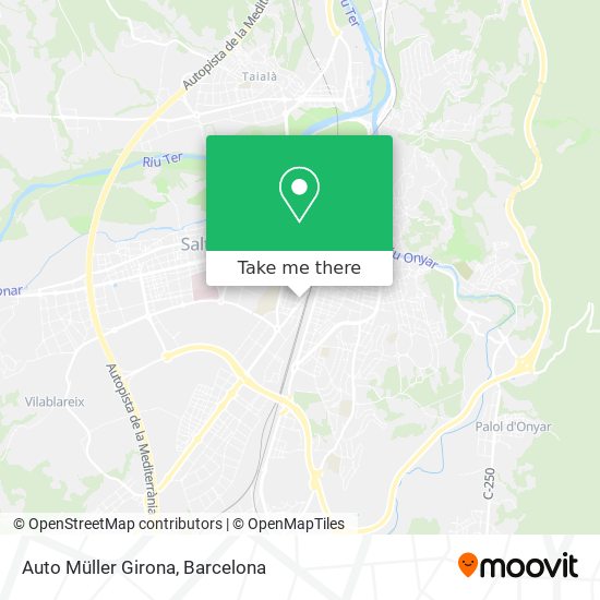 mapa Auto Müller Girona