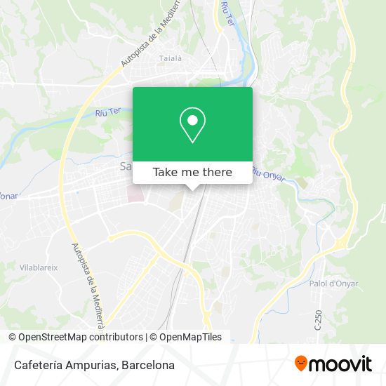 mapa Cafetería Ampurias