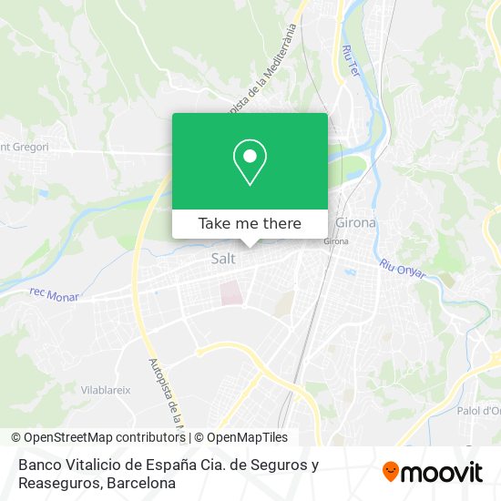 Banco Vitalicio de España Cia. de Seguros y Reaseguros map