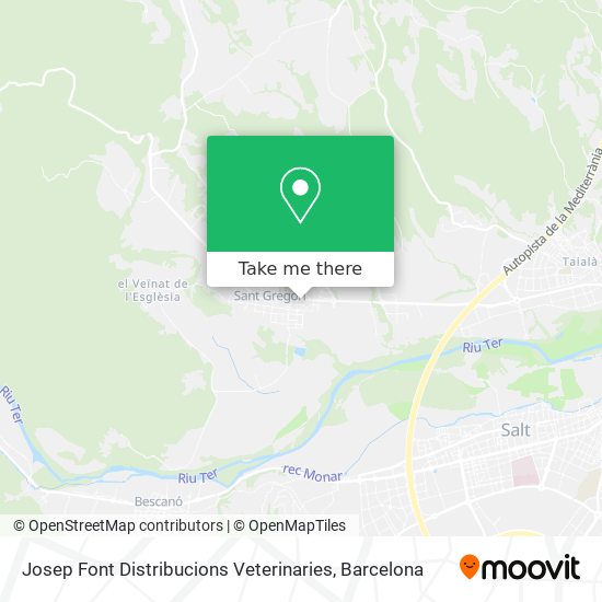 Josep Font Distribucions Veterinaries map