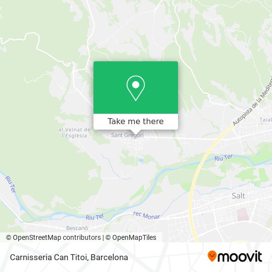 Carnisseria Can Titoi map