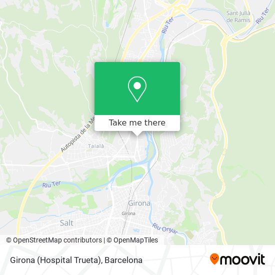Girona (Hospital Trueta) map