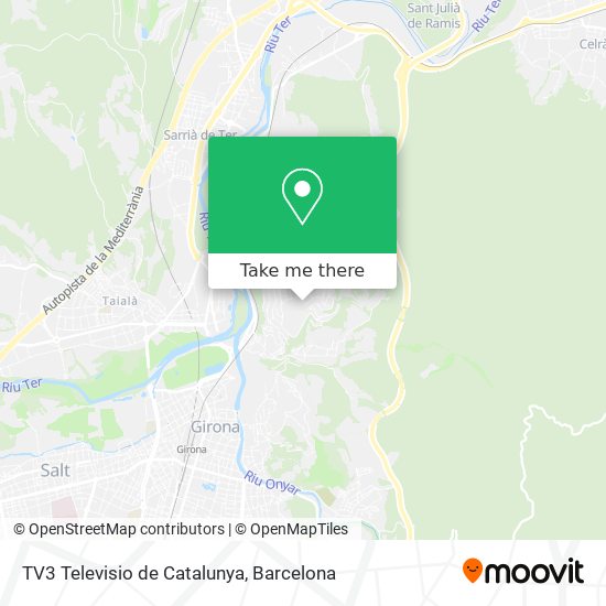 TV3 Televisio de Catalunya map