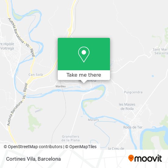 Cortines Vila map