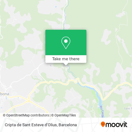 Cripta de Sant Esteve d'Olius map