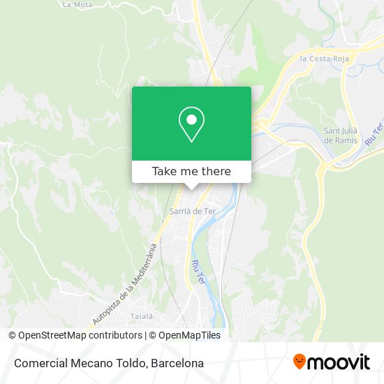 Comercial Mecano Toldo map