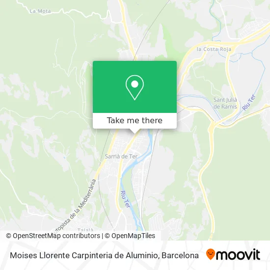 Moises Llorente Carpinteria de Aluminio map