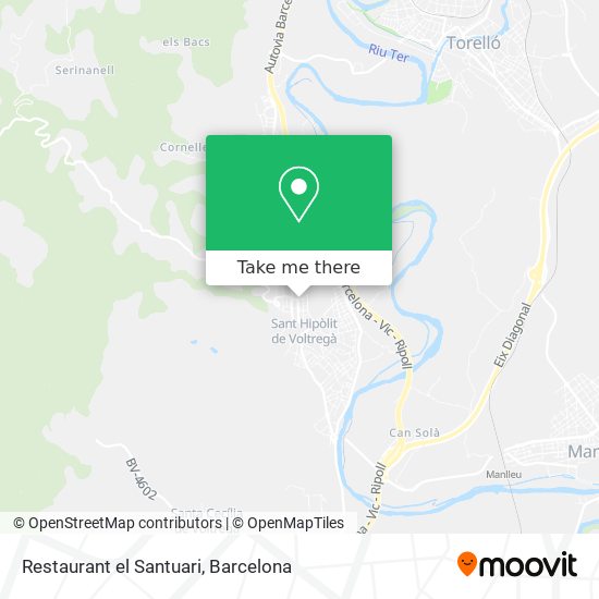Restaurant el Santuari map