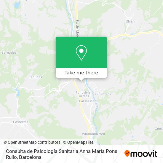 Consulta de Psicología Sanitaria Anna María Pons Rullo map