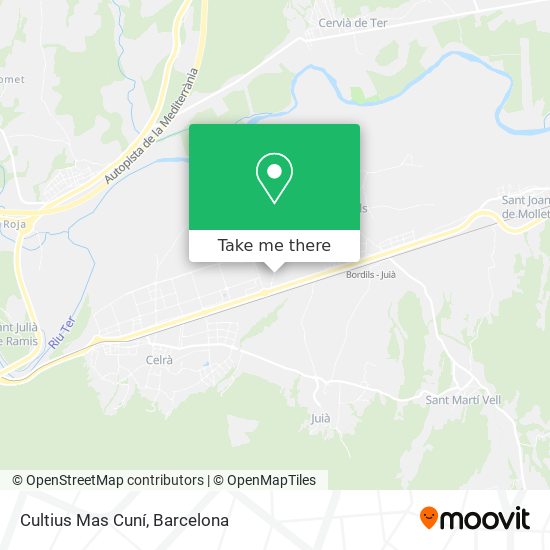 Cultius Mas Cuní map