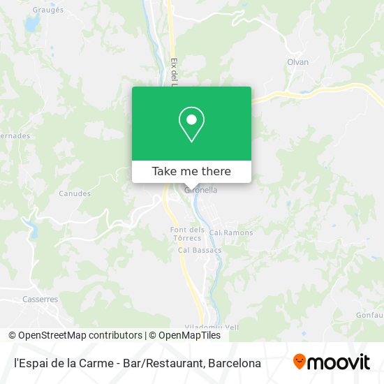 l'Espai de la Carme - Bar / Restaurant map