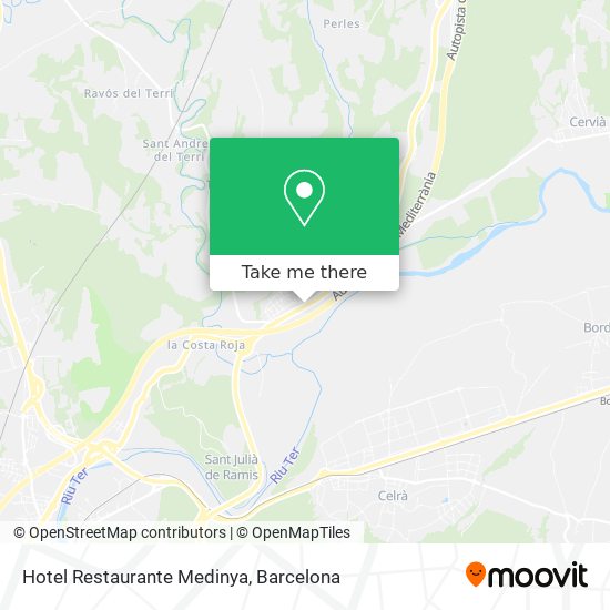 Hotel Restaurante Medinya map
