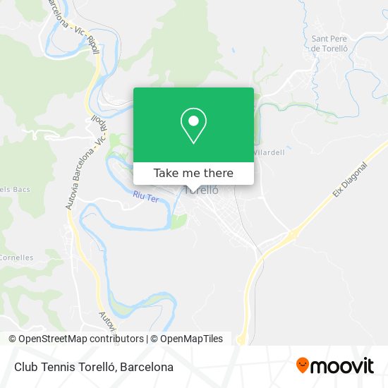 Club Tennis Torelló map