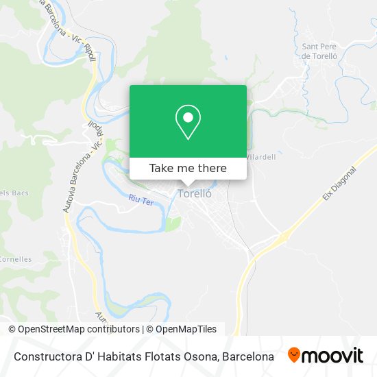 Constructora D' Habitats Flotats Osona map