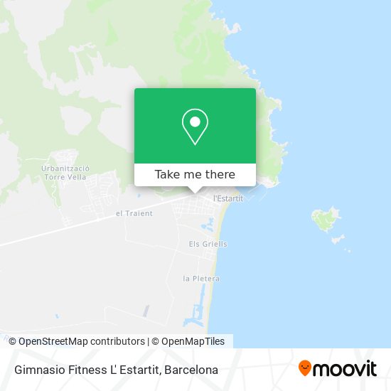 Gimnasio Fitness L' Estartit map