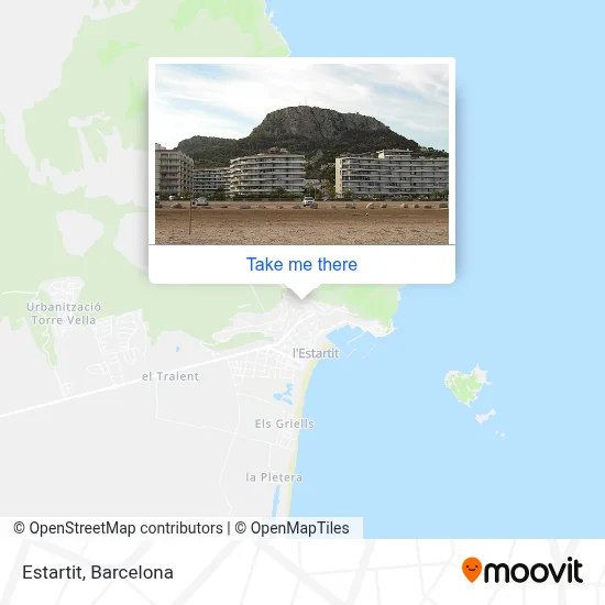 Estartit map