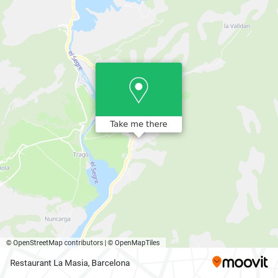 Restaurant La Masia map