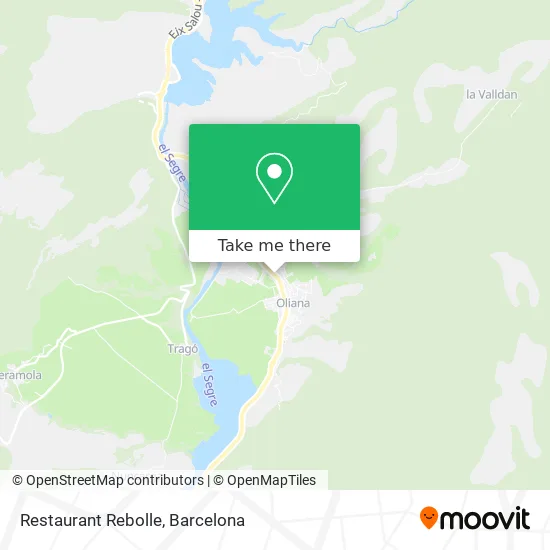 Restaurant Rebolle map