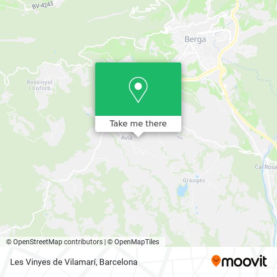 Les Vinyes de Vilamarí map