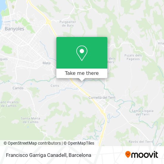 Francisco Garriga Canadell map