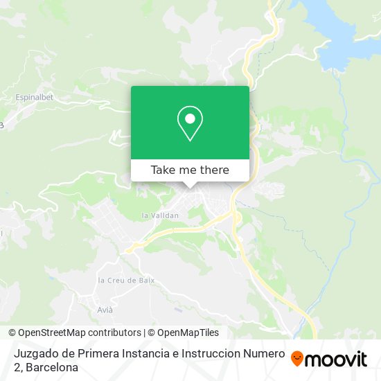 Juzgado de Primera Instancia e Instruccion Numero 2 map