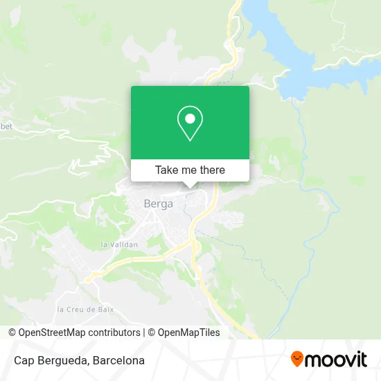 Cap Bergueda map
