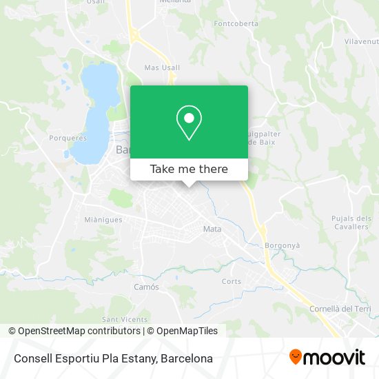 Consell Esportiu Pla Estany map