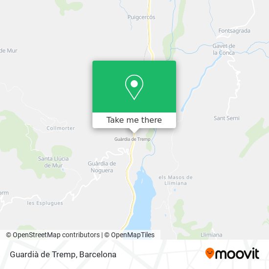 Guardià de Tremp map