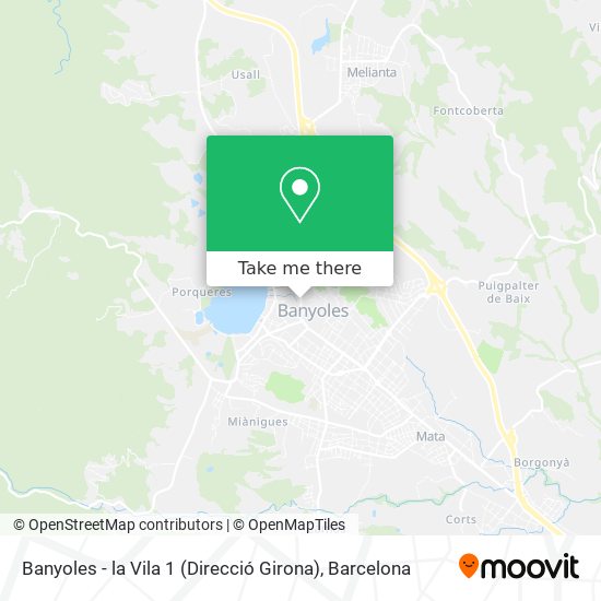Banyoles - la Vila 1 (Direcció Girona) map