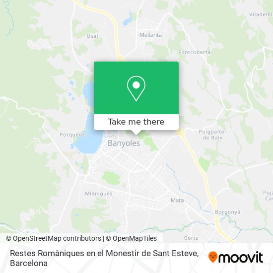 Restes Romàniques en el Monestir de Sant Esteve map