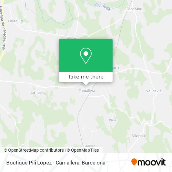 Boutique Pili López - Camallera map