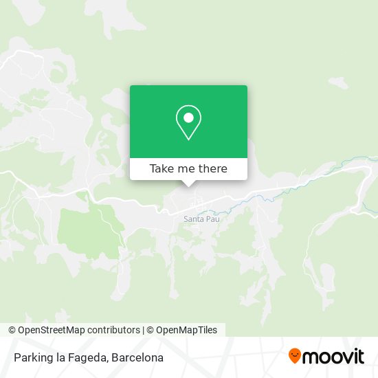 Parking la Fageda map